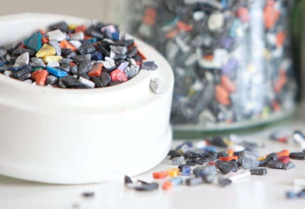 Output of plastics recycling facility